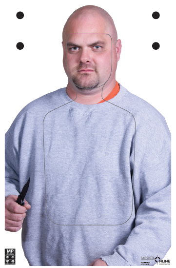 Knife Threat - TQ-21 - Card Stock Knife Threat - TQ-21 - Card Stock